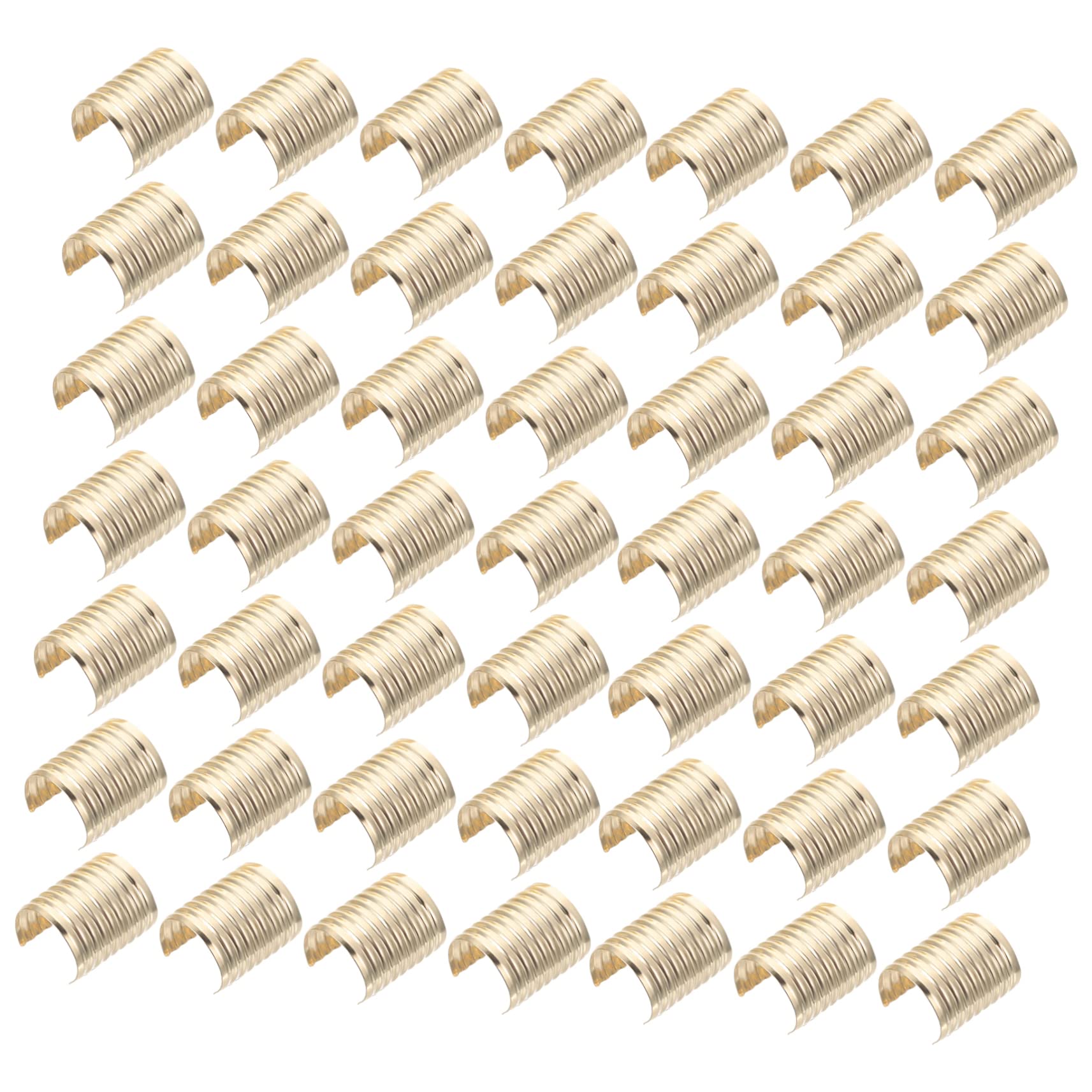 LALAFINA Wire Clips for Cords 100pcs Tassel Tail Clip Smooth Surface for Jewelry Making