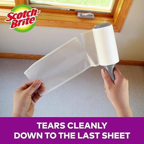 Miniatura 6 de Scotch-Brite Pet - Rodillos de pelusa extra pegajosos, 4 rodillos, 48 hojas por rodillo, 192 hojas en total (paquete de 2)