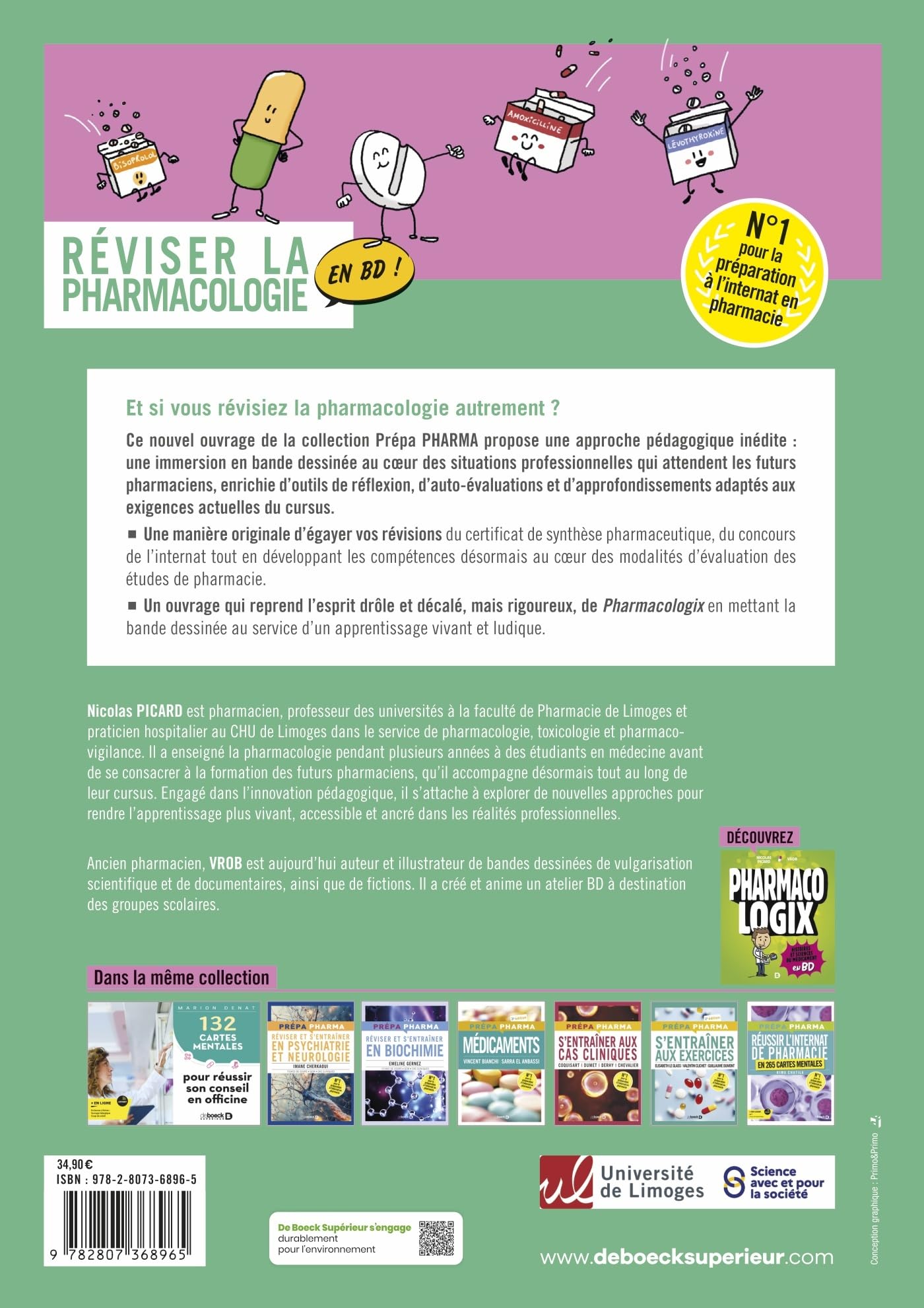 Réviser la pharmaco en BD: Fiches de synthèse, cas cliniques en BD, QCM