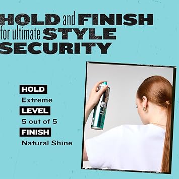 TIGI Bed Head Hard Head Hairspray 2-Pack Extreme Hold Hairspray, Dries Instantly, Adds Shine, Vibrant Apple Scent, 11.7 Oz Ea
