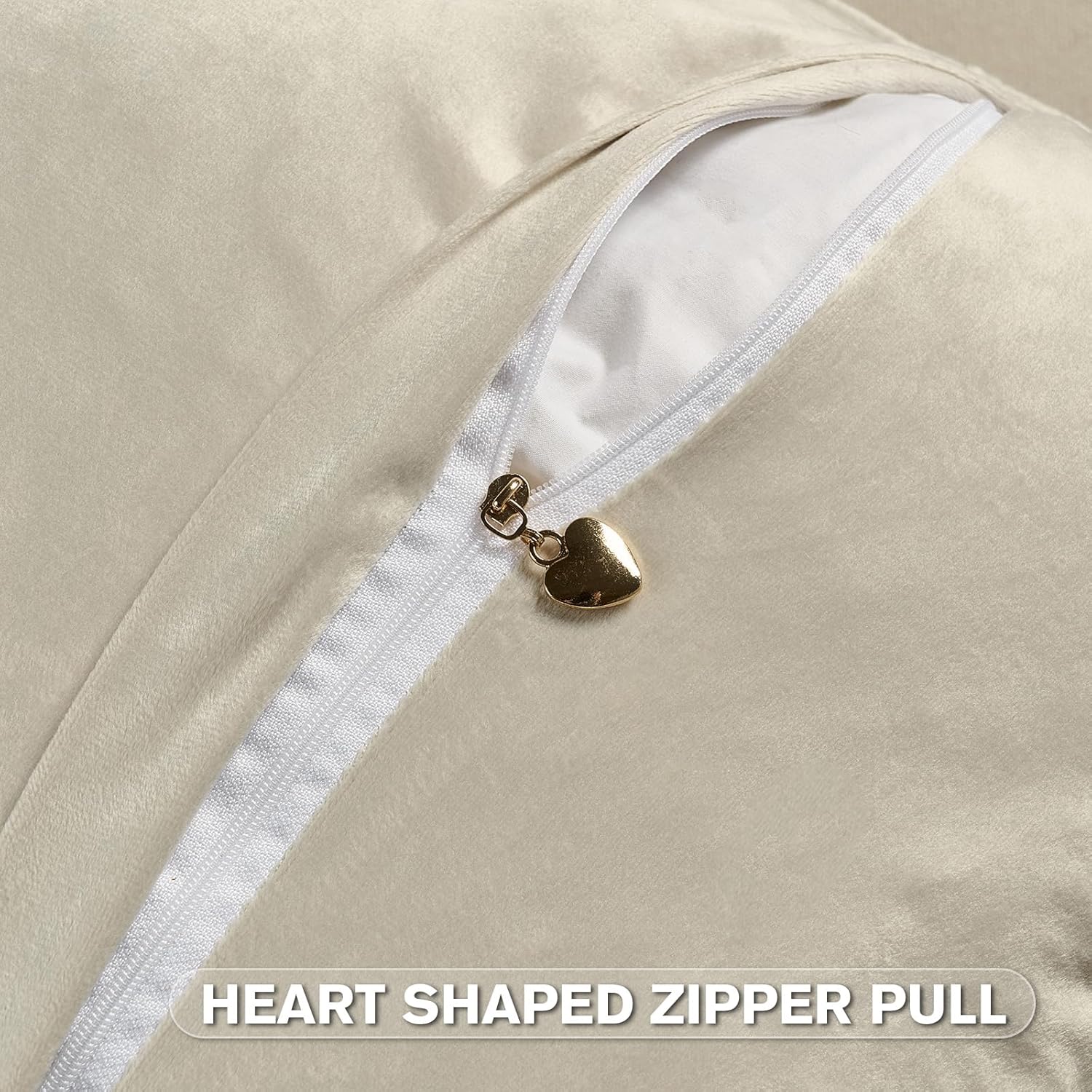 FUTEI Cream Decorative Throw Pillow Covers 26x26 Inch Set of 2,Soft Grainy Textured Euro Pillow Shams,Modern Home Decor for Couch Bed Living Room