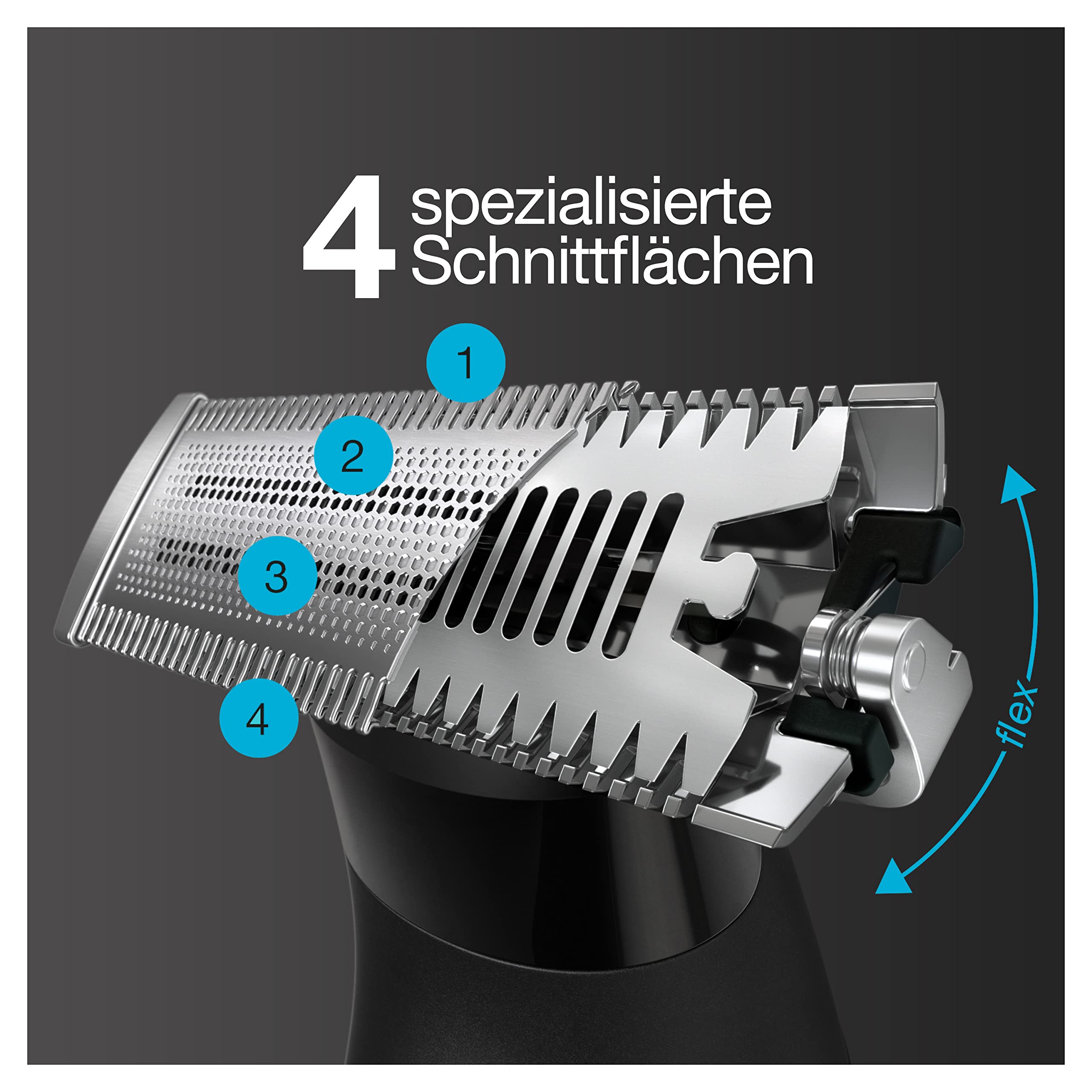 Braun Series X All-in-One Barttrimmer / Bodygroomer / Elektrorasierer Herren / Haarschneidemaschine, 5 Kammaufsätze, für 3-Tage-Bart, Haare, Körper & Intimbereich, Geschenk Mann, XT3200