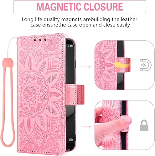 Miniatura 5 de Asuwish Funda de teléfono para Huawei Mate 10 con protector de pantalla de vidrio templado y billetera de cuero con diseño de flores, tarjetero y