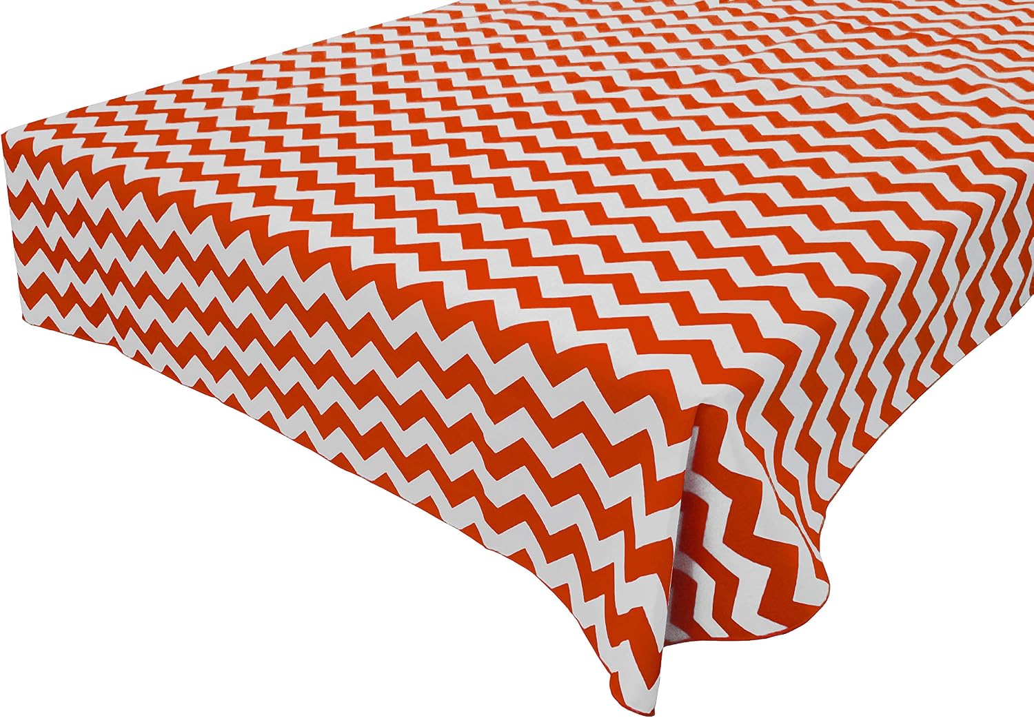 Zen Creative Designs Decorative Cotton Tablecloth Chevron/Zig-Zag (58" x 76" Rectangle, Yellow)
