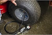 Vista 7 de Powerbuilt Inflador de neumáticos con manómetro 220 PSI para coches, bicicletas - 240217, negro