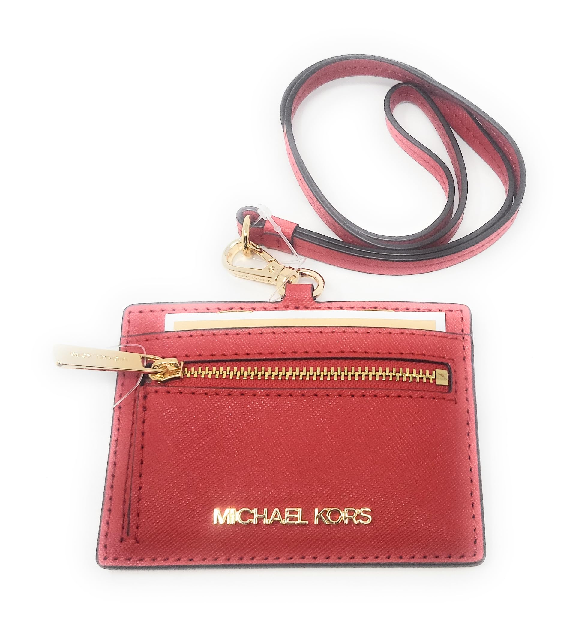 Michael Kors Women's Jet Set Travel Saffiano Leather Card