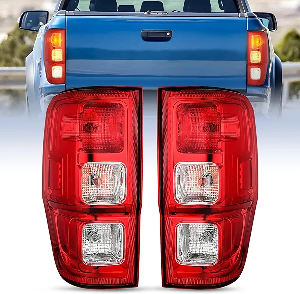 Nilight Taillight Assembly Compatible with 2019 2020 2021 2022 2023 Ford Ranger XL Rear Lamp Replacement OE Style LED and halogen bulbs Driver Passenger Side
