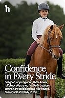Vista 8 de HORZE Amara Polainas ecuestres para equitación inglesa unisex para niños Par de polainas con cremallera de cuero sintético Tabla de tallas
