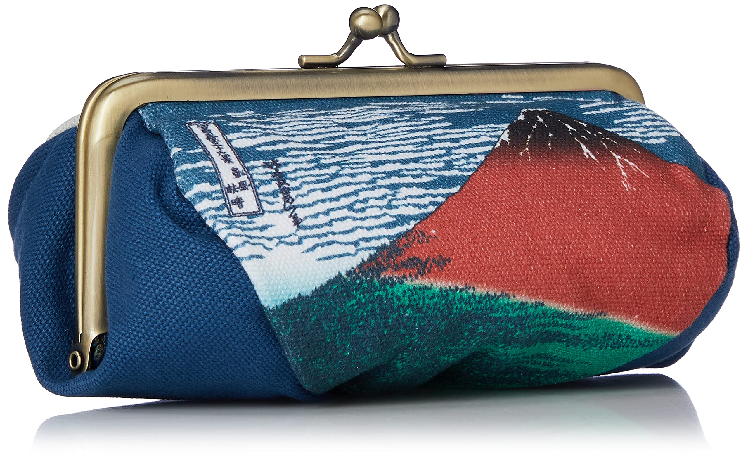 °˖✧ うぇい ✧˖°窓口 着付け　がま口　ポーチ特別価格 推し活ポーチ⇈ 窓付きがま口ポーチ ミニサイズ（青