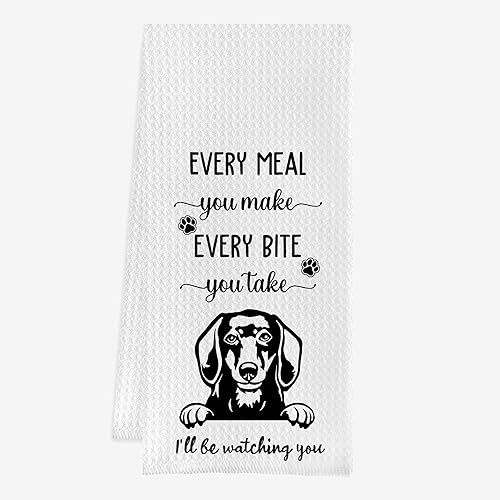 IWXYI Doberman - Toallas de cocina, toalla de mano Doberman, toalla de cocina Doberman con tejido de gofre, paños de cocina Doberman para cocina y