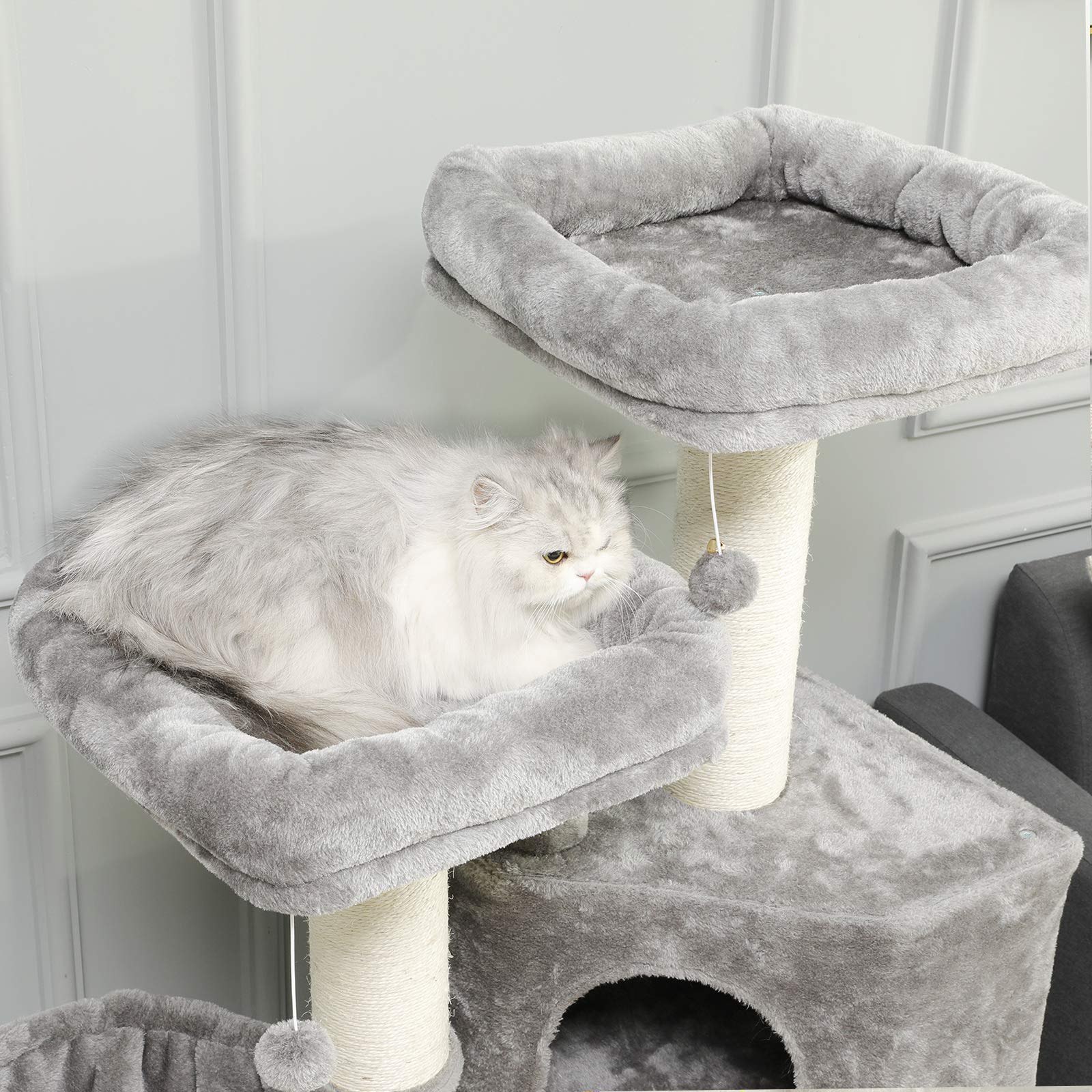 Rascador Para Gatos Grandes CanadianCat Company – Poste XXL De Sisal Negro De 80 Cm Para Gatos Pesados