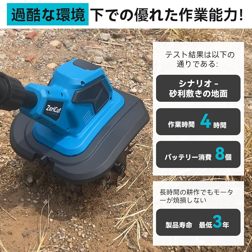 電動耕運機 家庭用 充電式 3段階式 脱着可能 2段階式切替ミニ耕運機 Amazon | 電動耕運機 家庭用 充電式【2025年新登場3段階式脱着