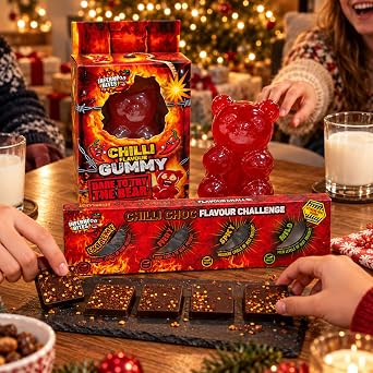 Chilli Challenge Gift Bundle - Chocolate Heat Challenge + Giant Gummy Bear