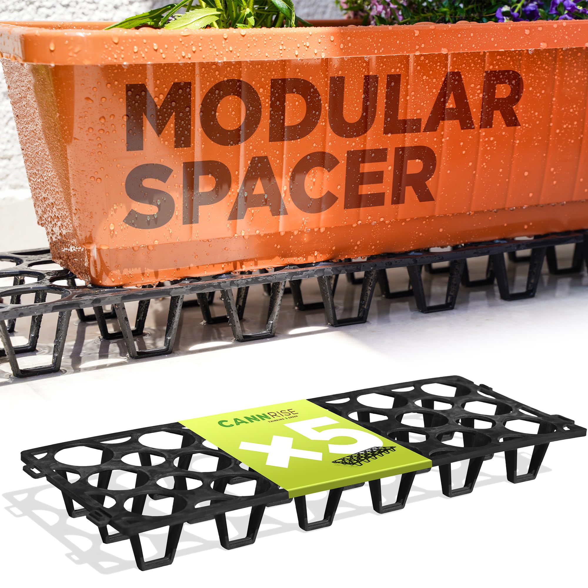 Amazon.com : Plant Stand Outdoor  Modular Plant Riser 5 Pack for Pots,  Planters & Grow Bags | Heavy-Duty UV-Resistant Elevated Pot Stand for  Drainage, Airflow, Root Health & Cleaner Patios