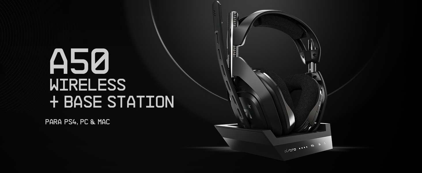 Headset Sem Fio ASTRO Gaming A50 + Base Station Gen 4 com Áudio