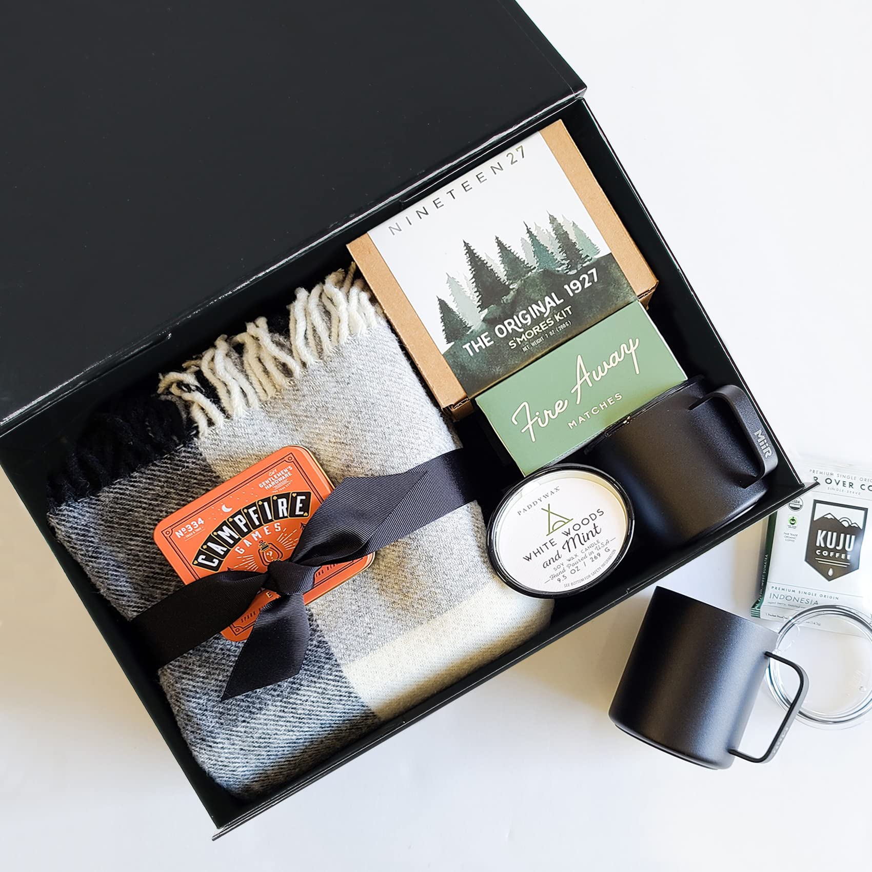 Buy 5 Pack Large Black Collapsible Gift Boxes with Lid Closure