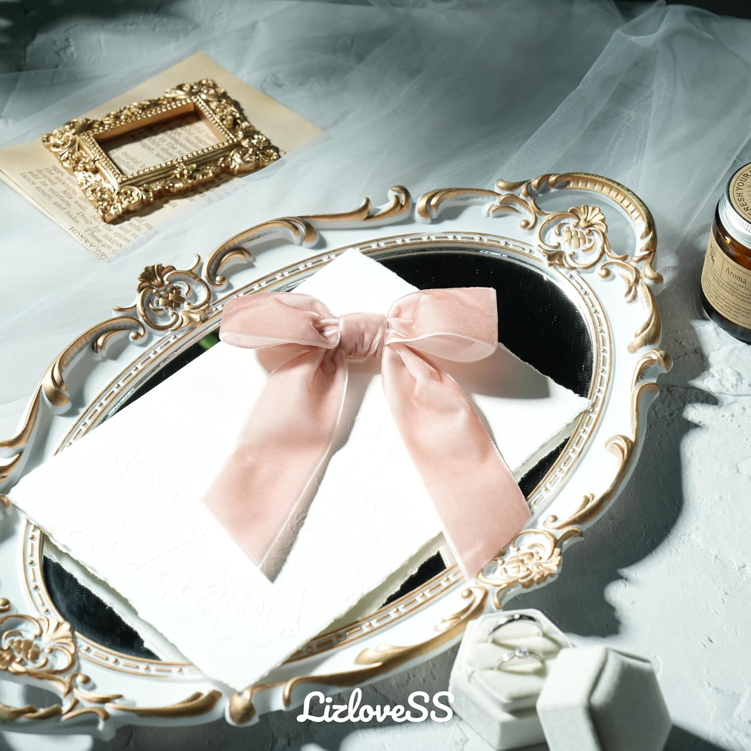 Dusty Rose Velvet Ribbon Christmas Bow, 5 Inch, Pack of 12