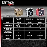 Vista 7 de Block GenZ Objetivo de Tiro con Arco Abierto de 16" para Jóvenes, Tensión de 40 Libras, Fácil Remoción, Multicolor