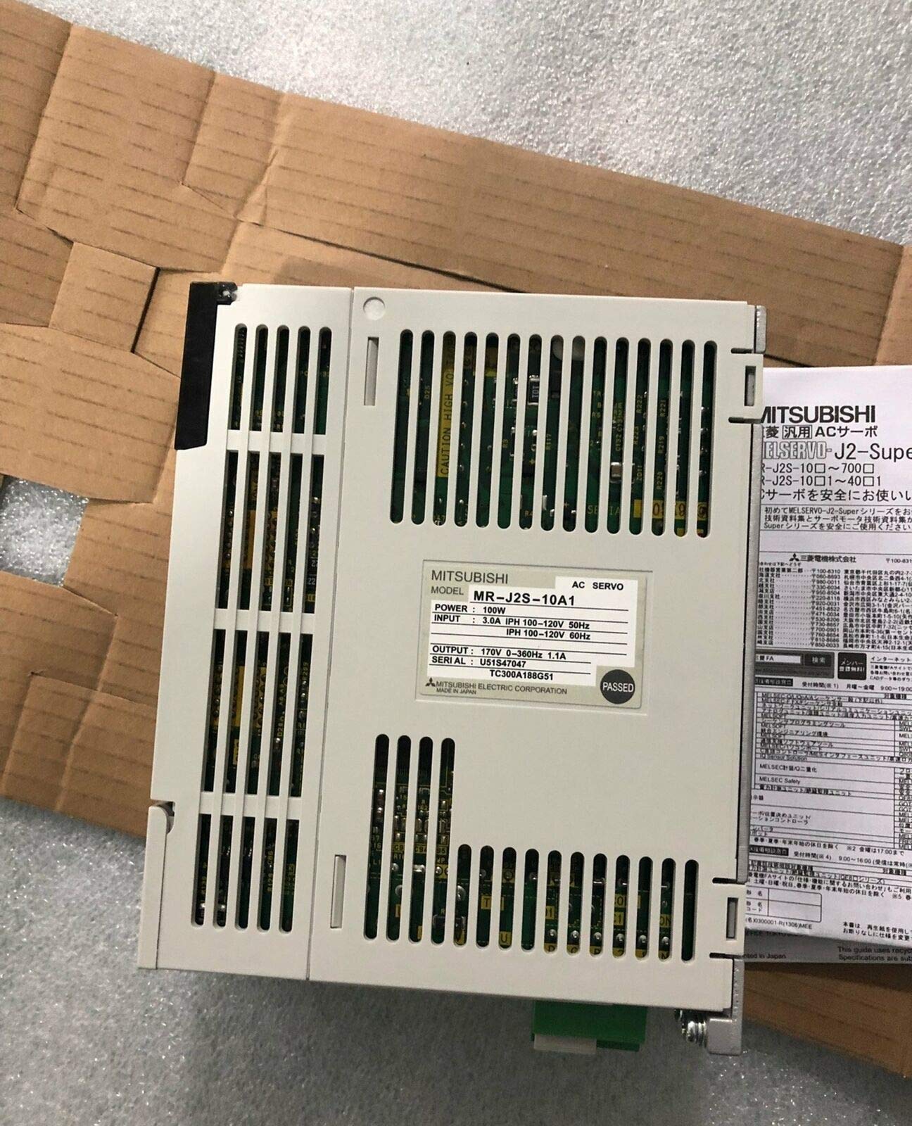 Amazon.co.jp: MR-J2S-10A1 メルセルボ MR-J2 サーボアンプ、100W 