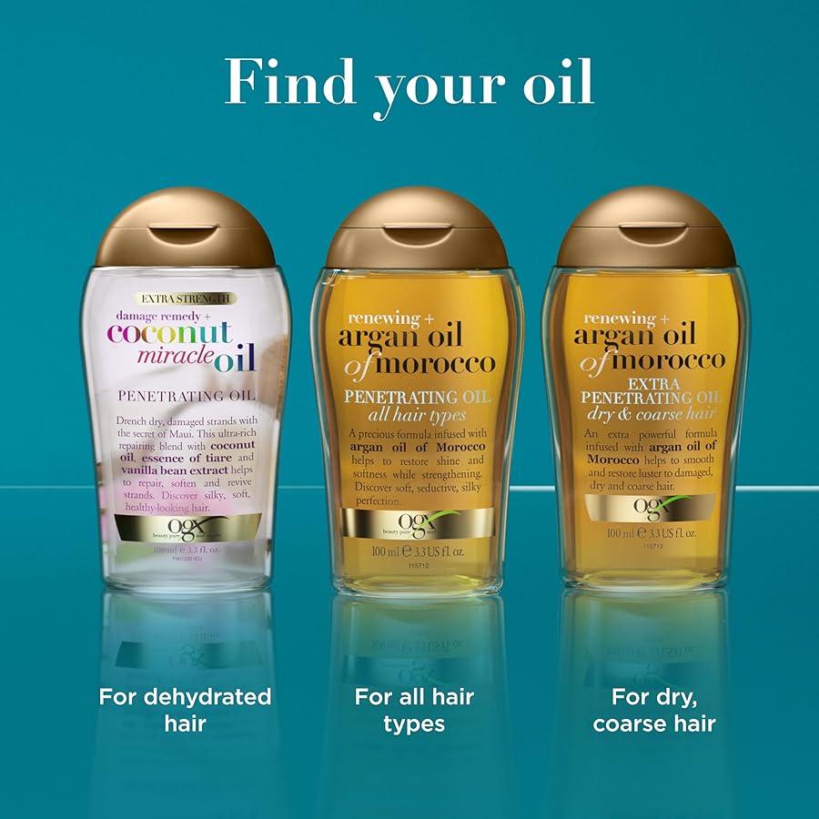 OGX Extra Strength Damage Remedy + Coconut Miracle Oil Penetrating Hair Oil Treatment, Extra Hydrating Anti-Frizz Oil for Coarse, Dry Hair, Paraben-Free, Sulfated-Surfactants Free, 3.3 Fl Oz - image 6