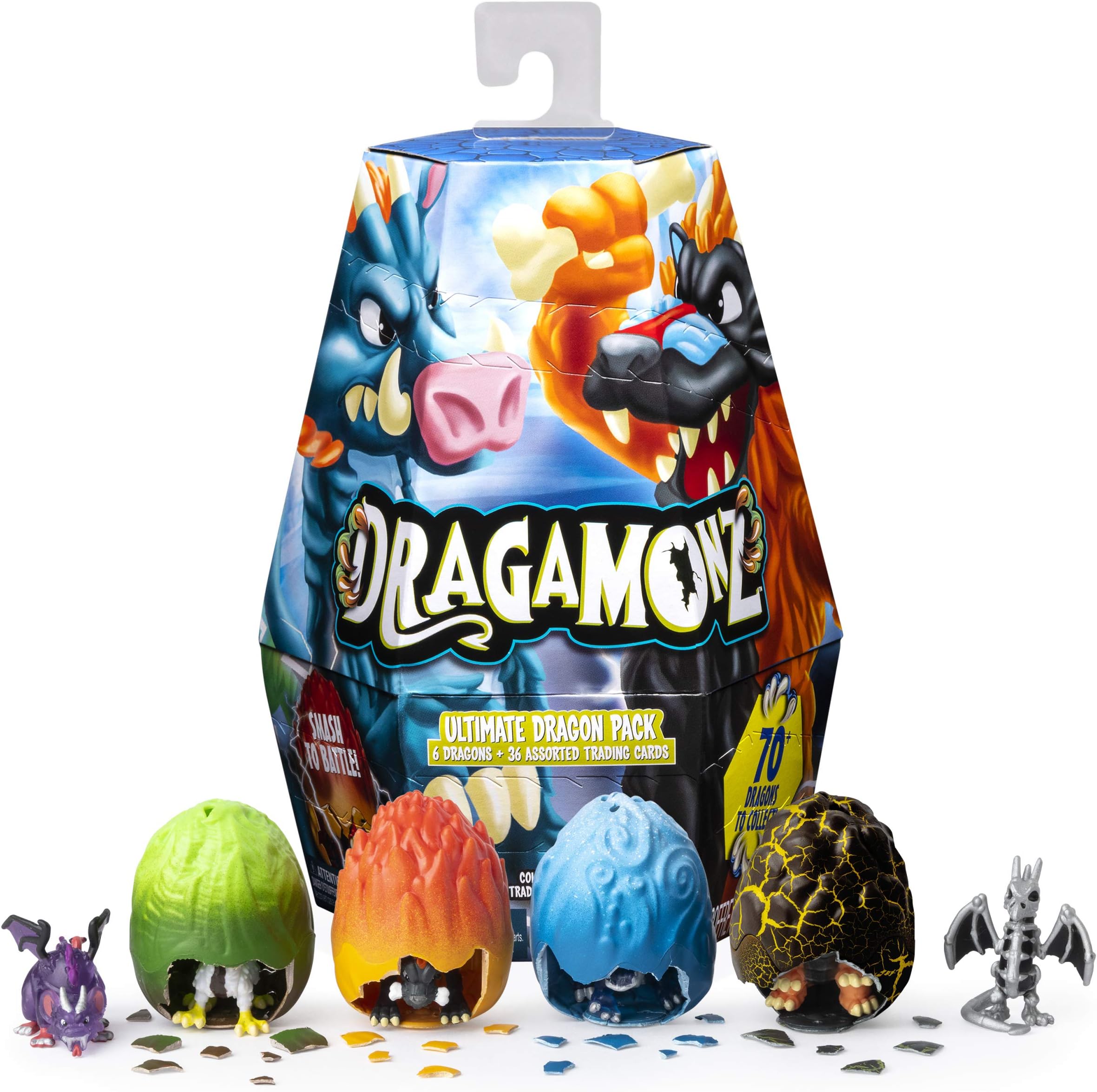 Dragamonz, Ultimate Dragon 6-Pack, Collectible Figure and Trading Card Game, for Kids Aged 5 and Up