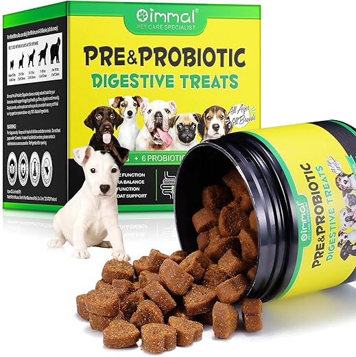 Compresse masticabili, trattamenti digestivi pre probiotici per tutti cani,per problemi di stomaco,diarrea...