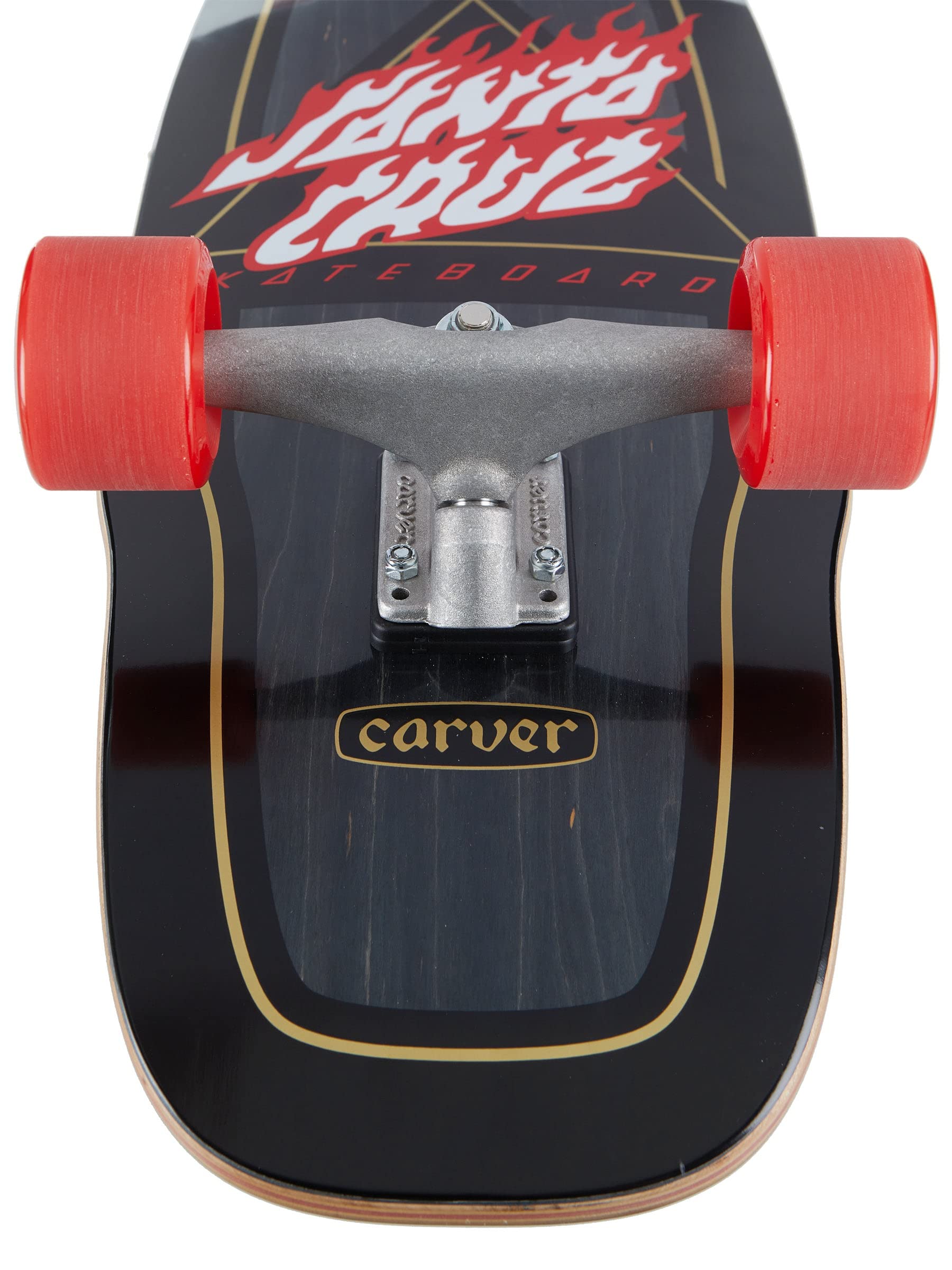Santa Cruz Surfskate Factory Skateboard complet Flamed Not a Dot Carver Multi 30"