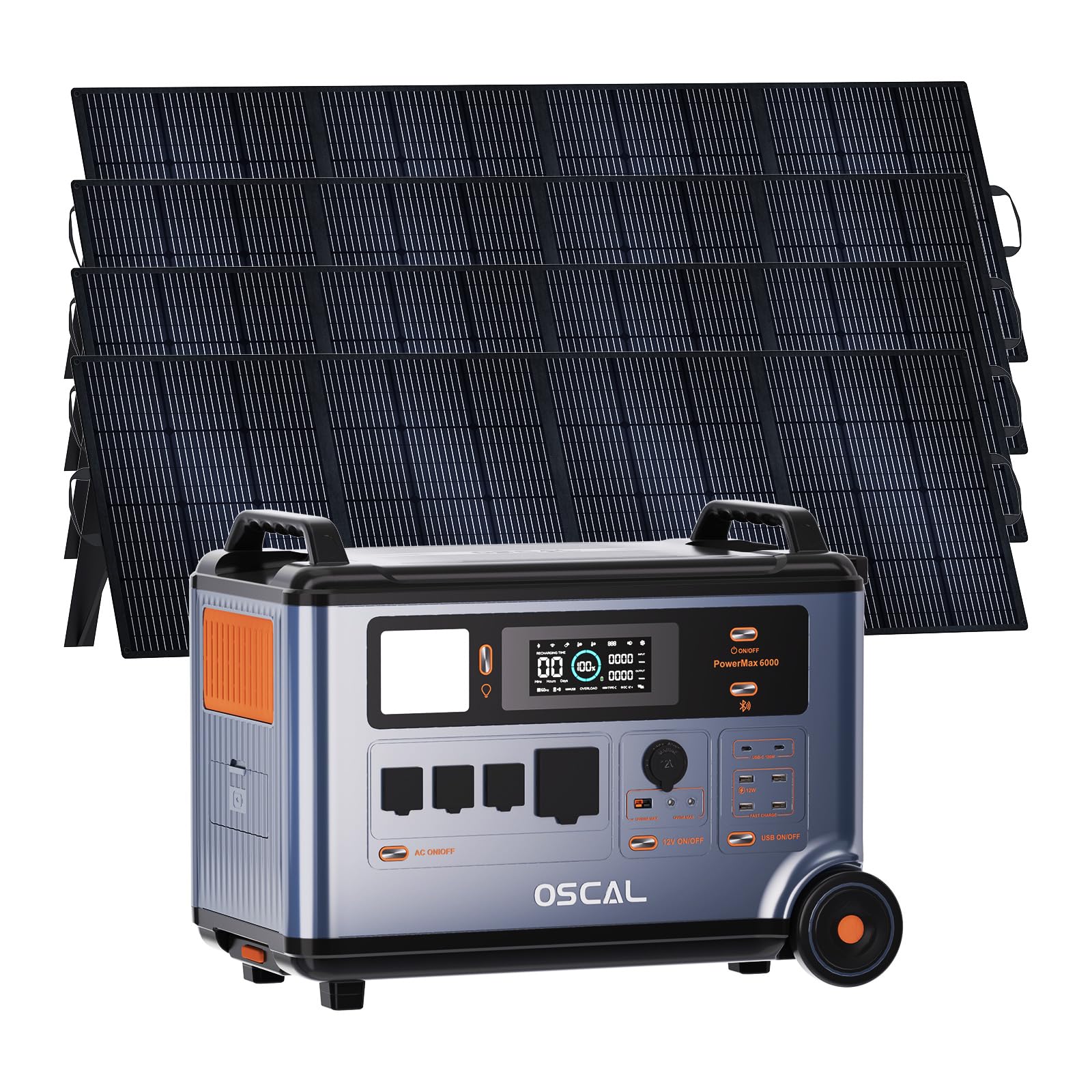Amazon.com: OSCAL 6000W Solar Generator(2025 New),120V/240V Split