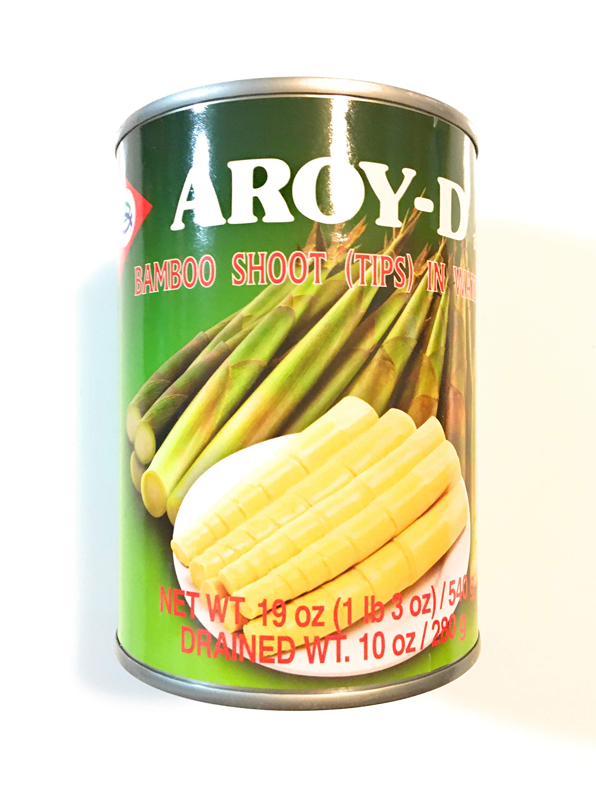 Aroy-D Bamboo Shoot (Tips) In Water 19 Oz(2 Cans)