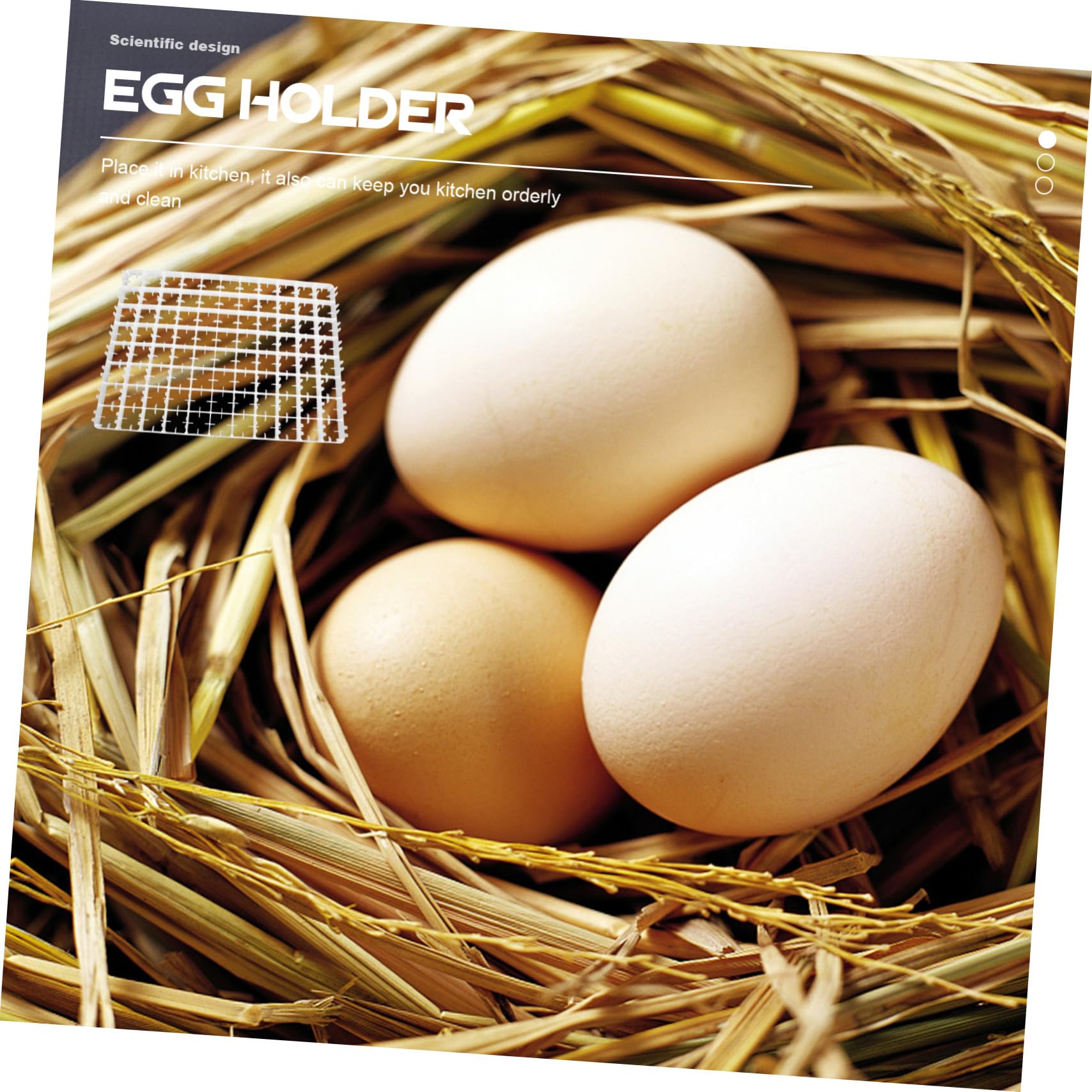jojofuny Incubadora Resistente Plástico 88 Huevos de Bandeja para Compartimentos de Protector Almacenamiento Seguro Hogar