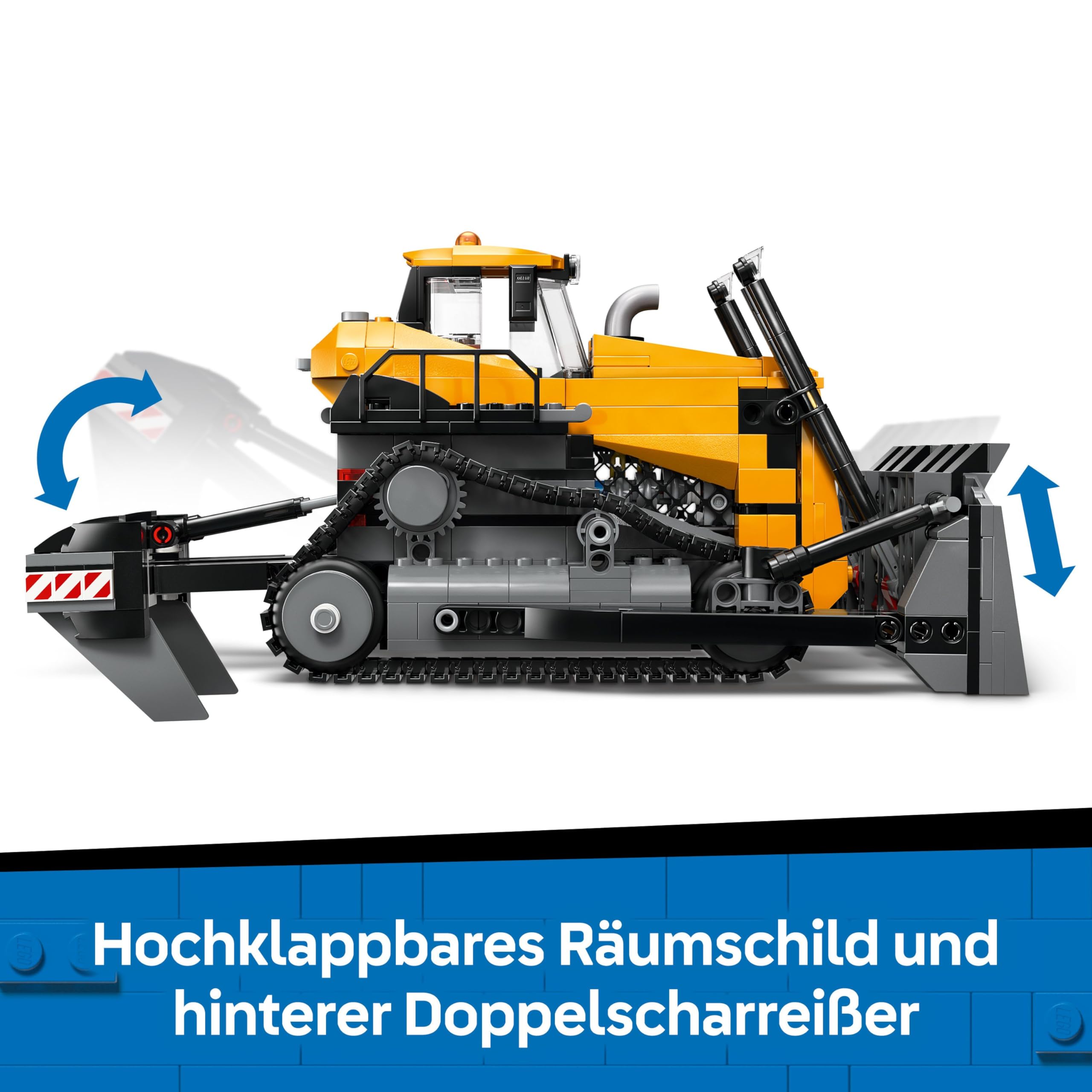 LEGO City Gelber Bulldozer 60466 – Ansicht 4