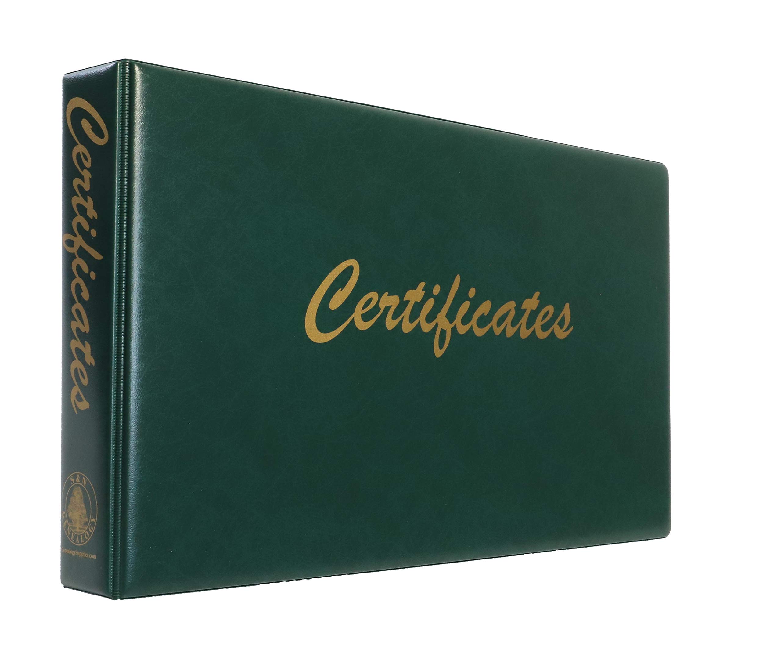 Family History Certificate Binder (Green)
