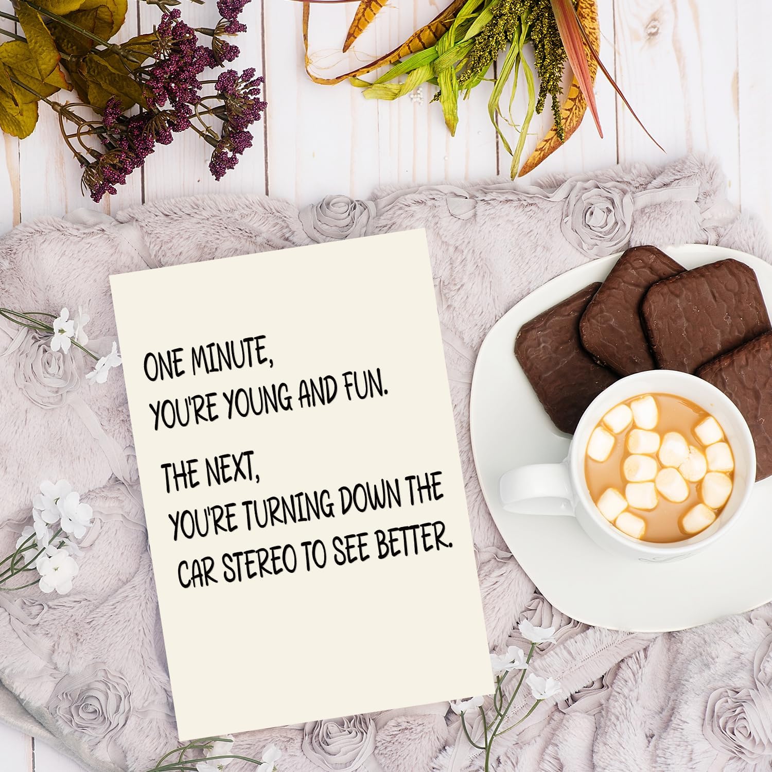 Funny Getting Older Birthday Card for Women Men, Humor Birthday Card for Mom Dad Husband Wife Grandma Grandpa, Funny Adult Birthday Card Gift, Happy Birthday Card Gift for Friends Sister Brother - Image 2