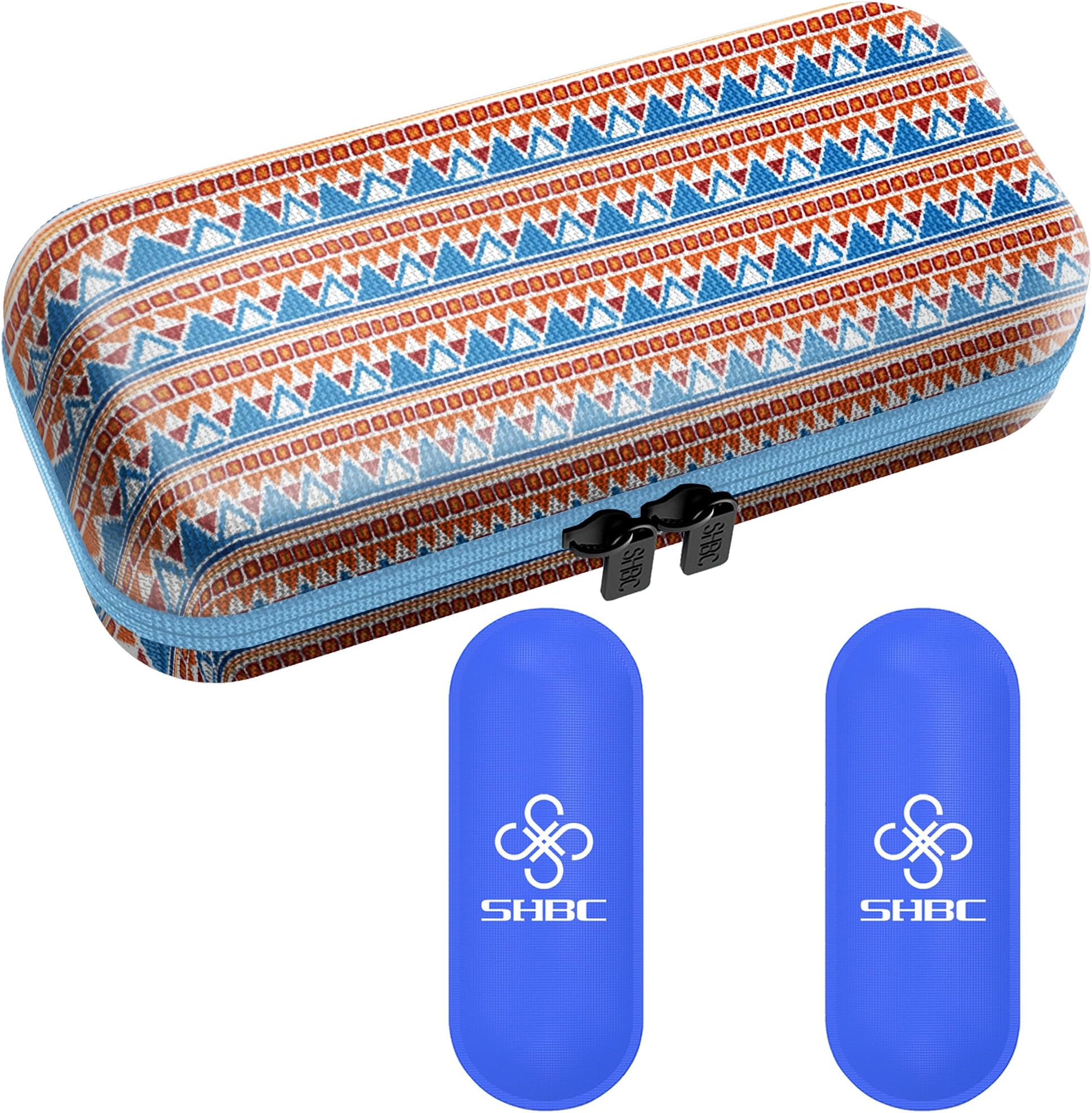 SHBC Insulin Cooler Travel Case for Diabetic Organize Insulated Cooling Bag for Medication with 2 Ice Packs Medical Cool Bag