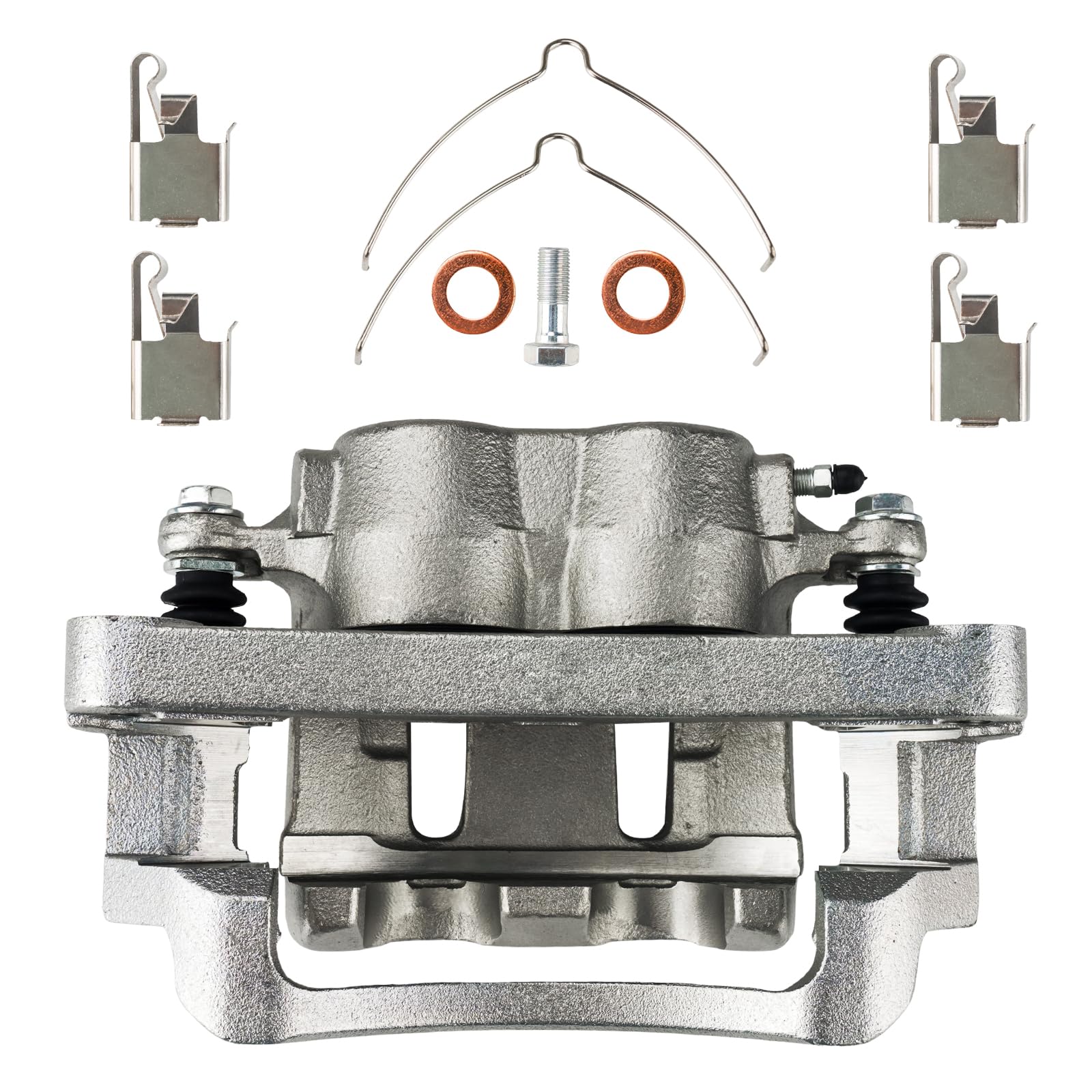 PHILTOP Brake Caliper Front Left Compatible with 1999-2004 Ford F-250 Super Duty, 1999-2004 Ford F-350 Super Duty, 2000-2005 Ford Excursion, 18-B4791