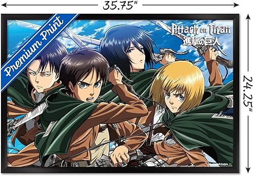 Miniatura 3 de Trends International Póster de pared Ataque a las espadas de los titanes, 22.375 x 34 pulgadas
