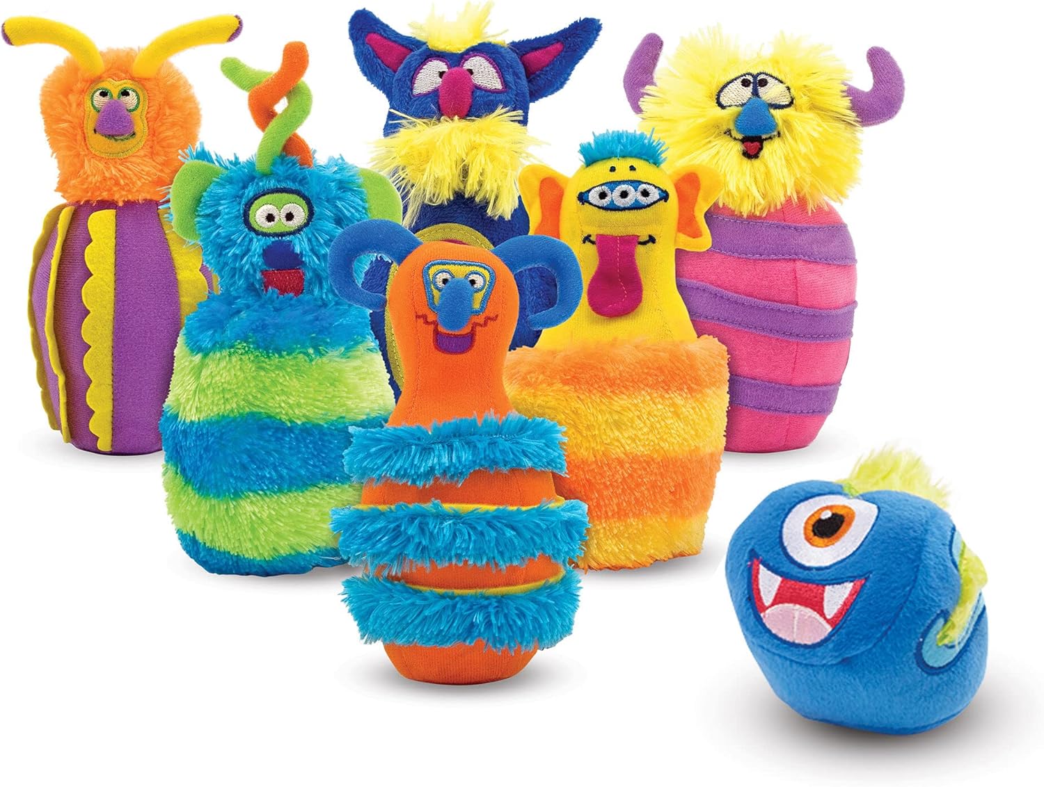 Melissa & Doug Monster Bowling: Playset Bundle with 1 Theme Compatible M&D Scratch Fun Mini-Pad (02210)