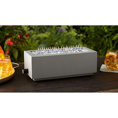 Better Home & Gardens 14-inch Rectangle Tabletop Gas Burning Fire