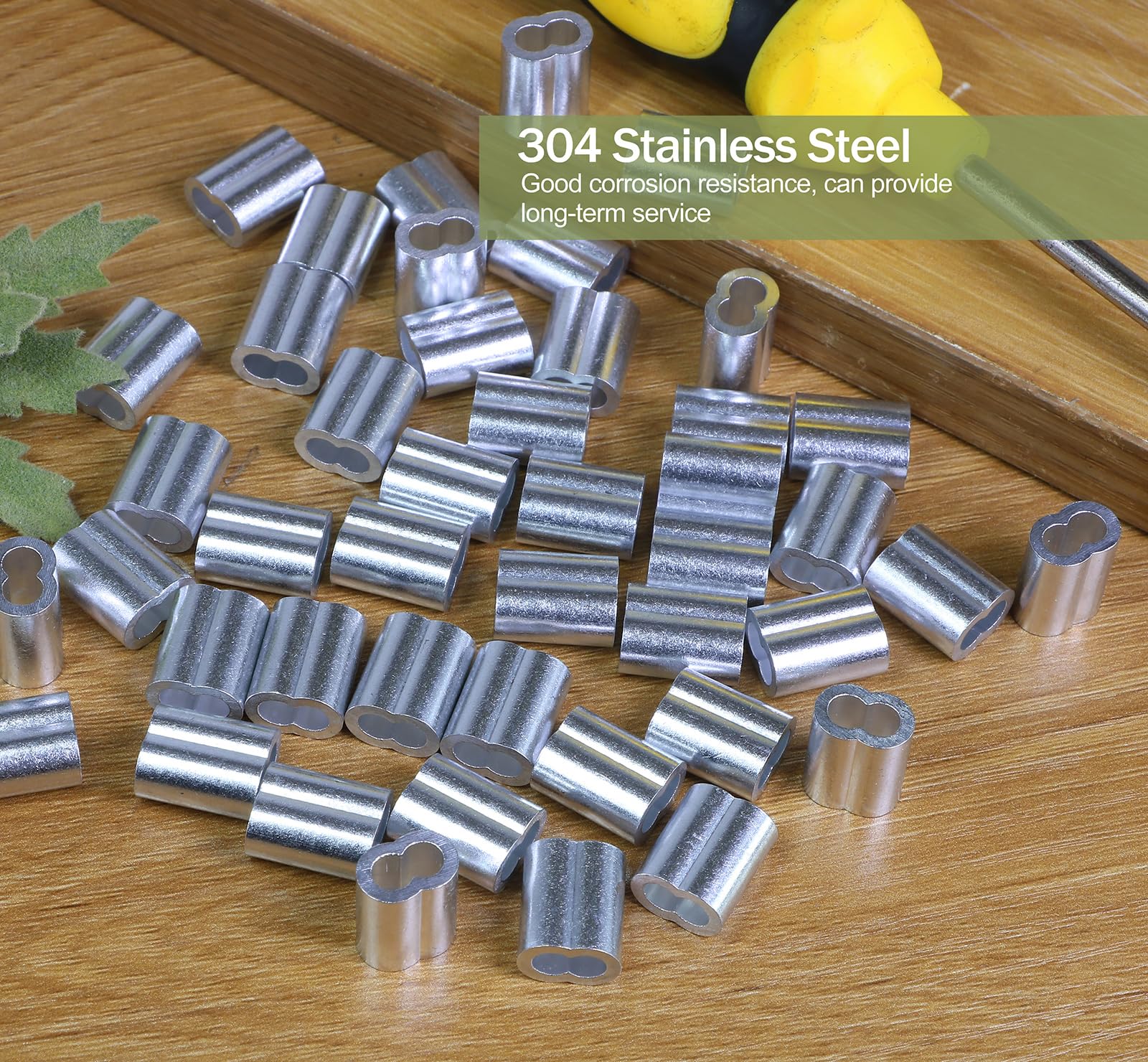 Snapklik.com : 50pcs M3 Aluminum Cable Crimps, Crimping Loop Sleeve ...
