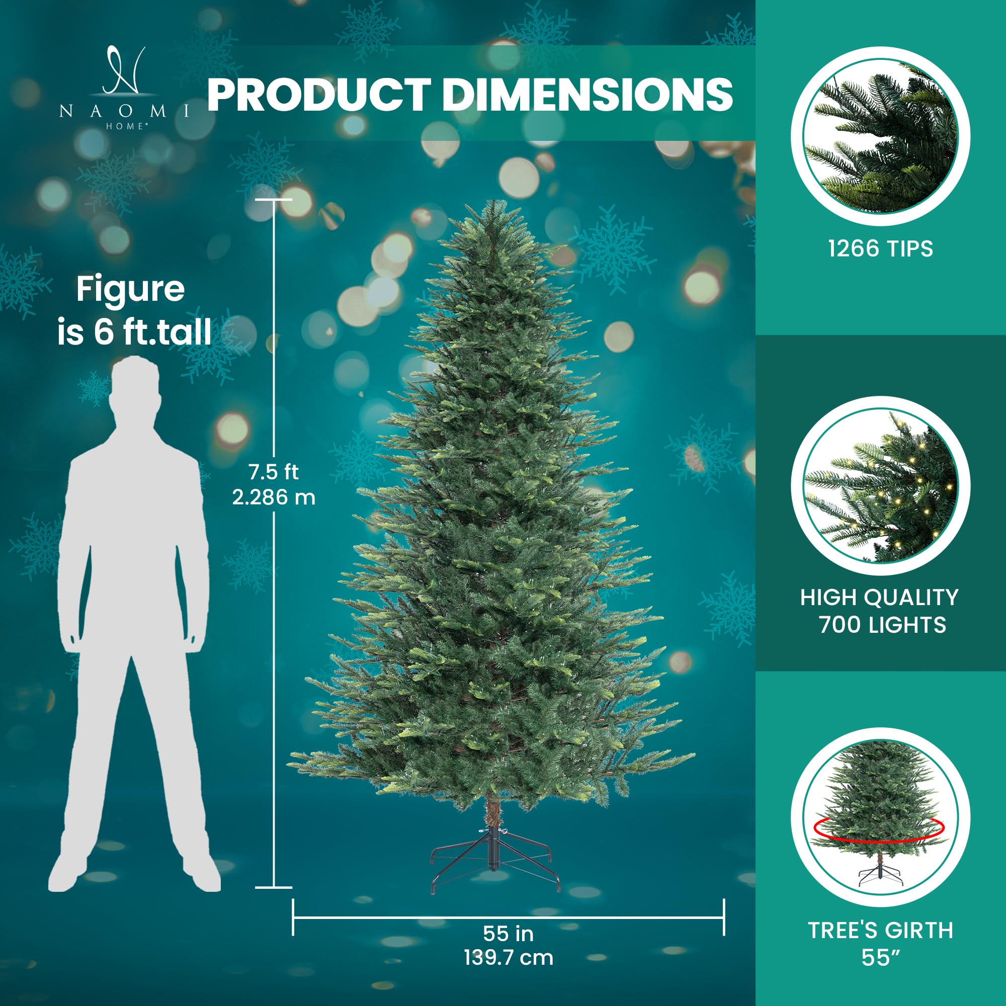 Ge Pre Lit Christmas Tree GE American 7.5ft Sherwood Pine Pre Lit