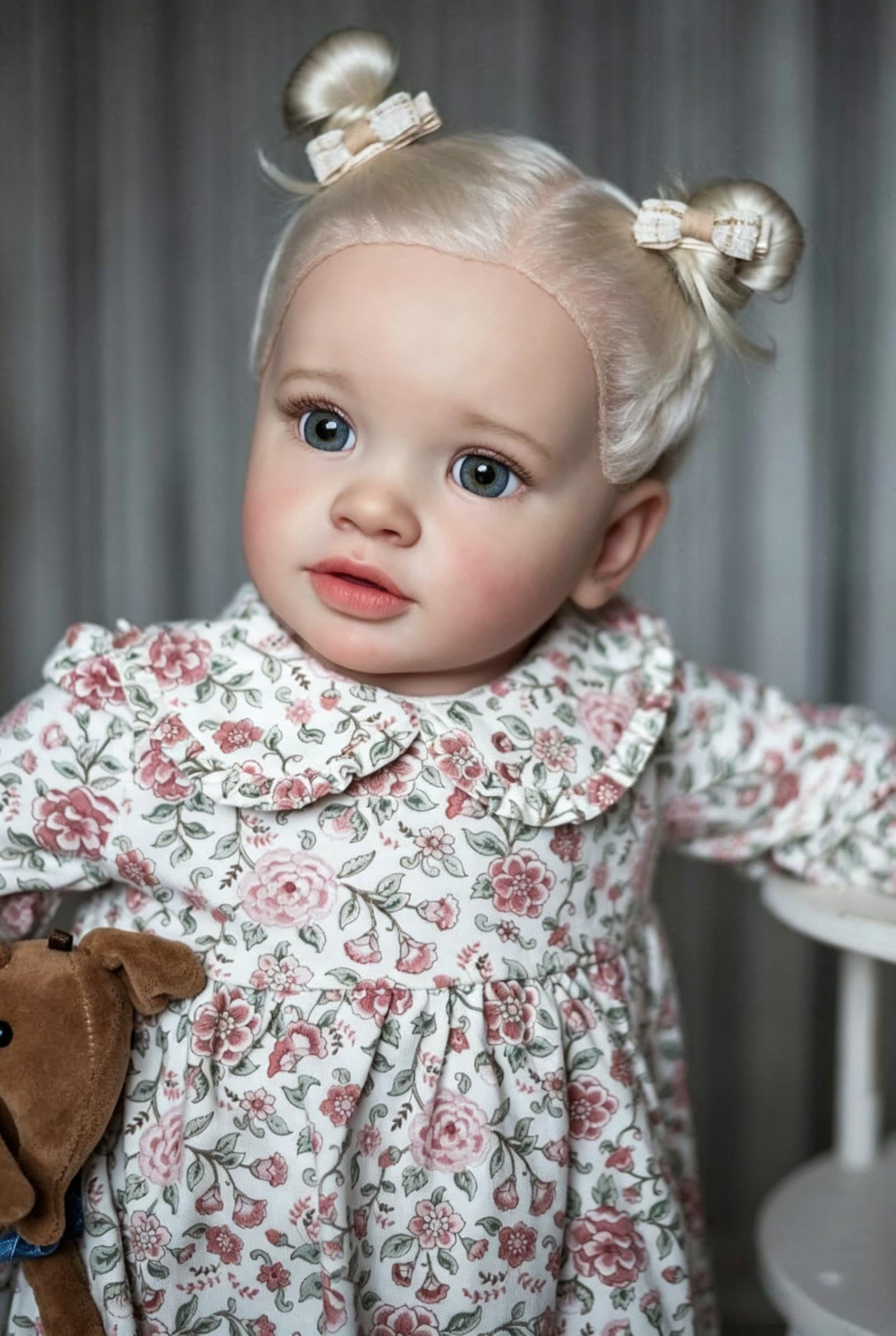 RXDOLL Realistyczna lalka Reborn Baby Doll Girl Pippa, ręcznie wykonana miękka tkanina winylowa, obciążona realistyczna lalka niemowlęca, prawdziwe życie Reborn Baby Dolls zabawka dla dzieci i