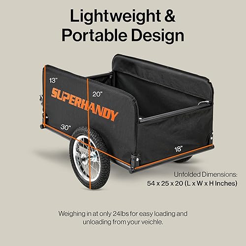 Miniatura 3 de SuperHandy Carro plegable, ligero, capacidad de 155 libras, montaje sin herramientas, compatible con scooters de movilidad GUT112GUT140GUT142