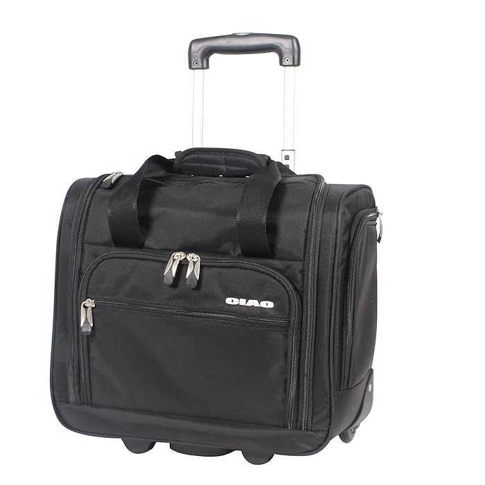 Buy Luggage 15 Inch Under Seat Bag Carry On Suitcase with Spinner Wheels Online at