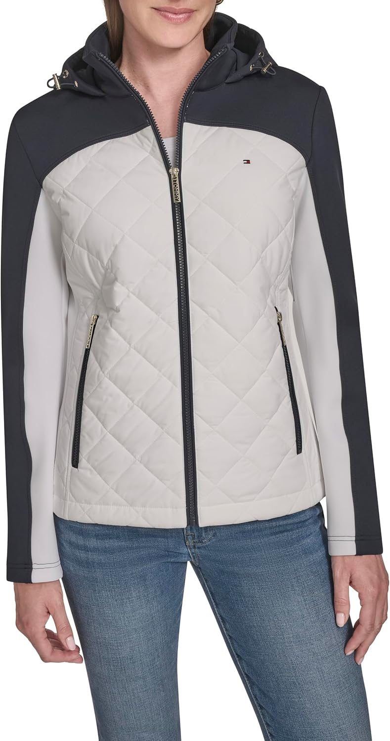 Tommy Hilfiger Women's Quilted Scuba Outerwear