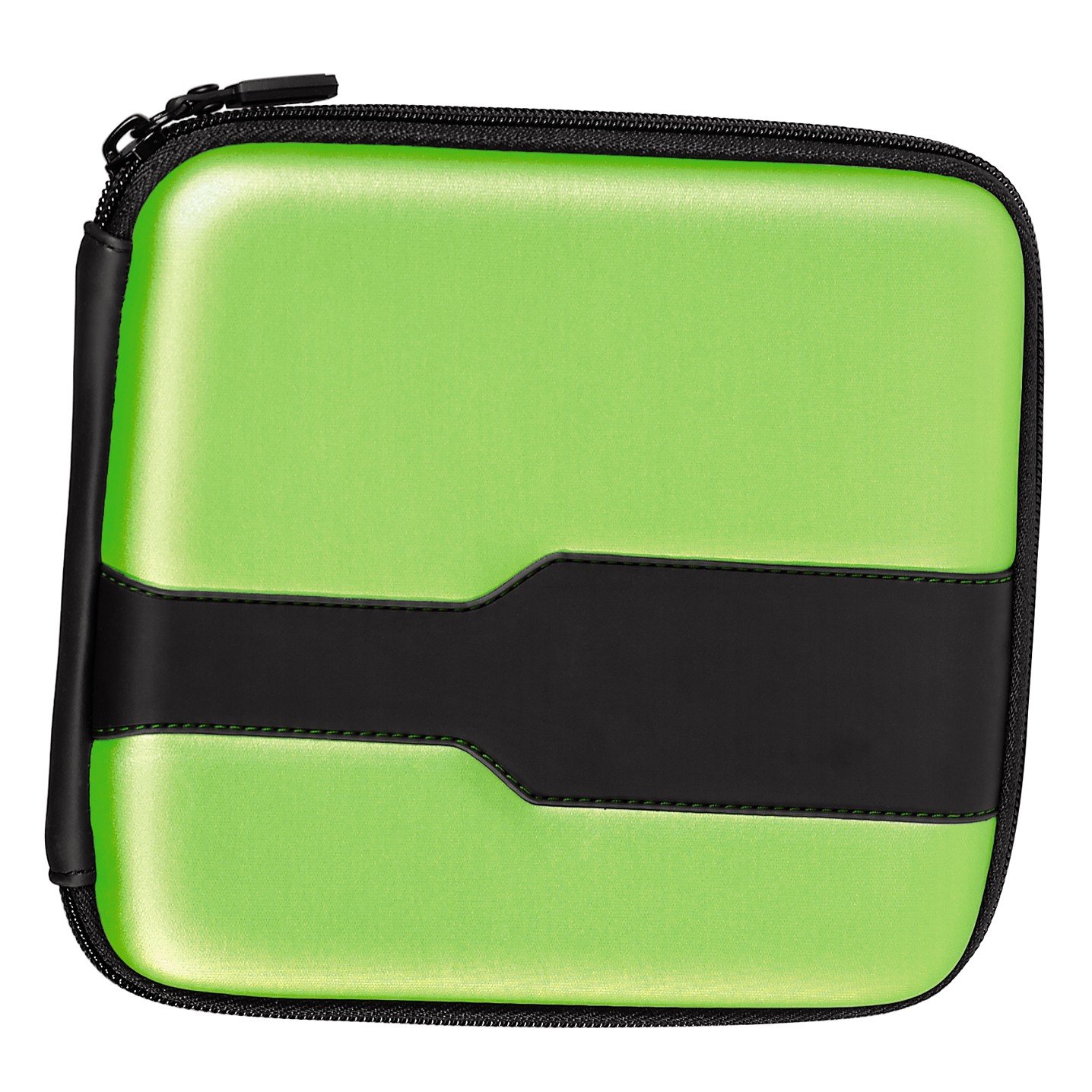 Hama Cd Wallet Metallic 24, Green/Black