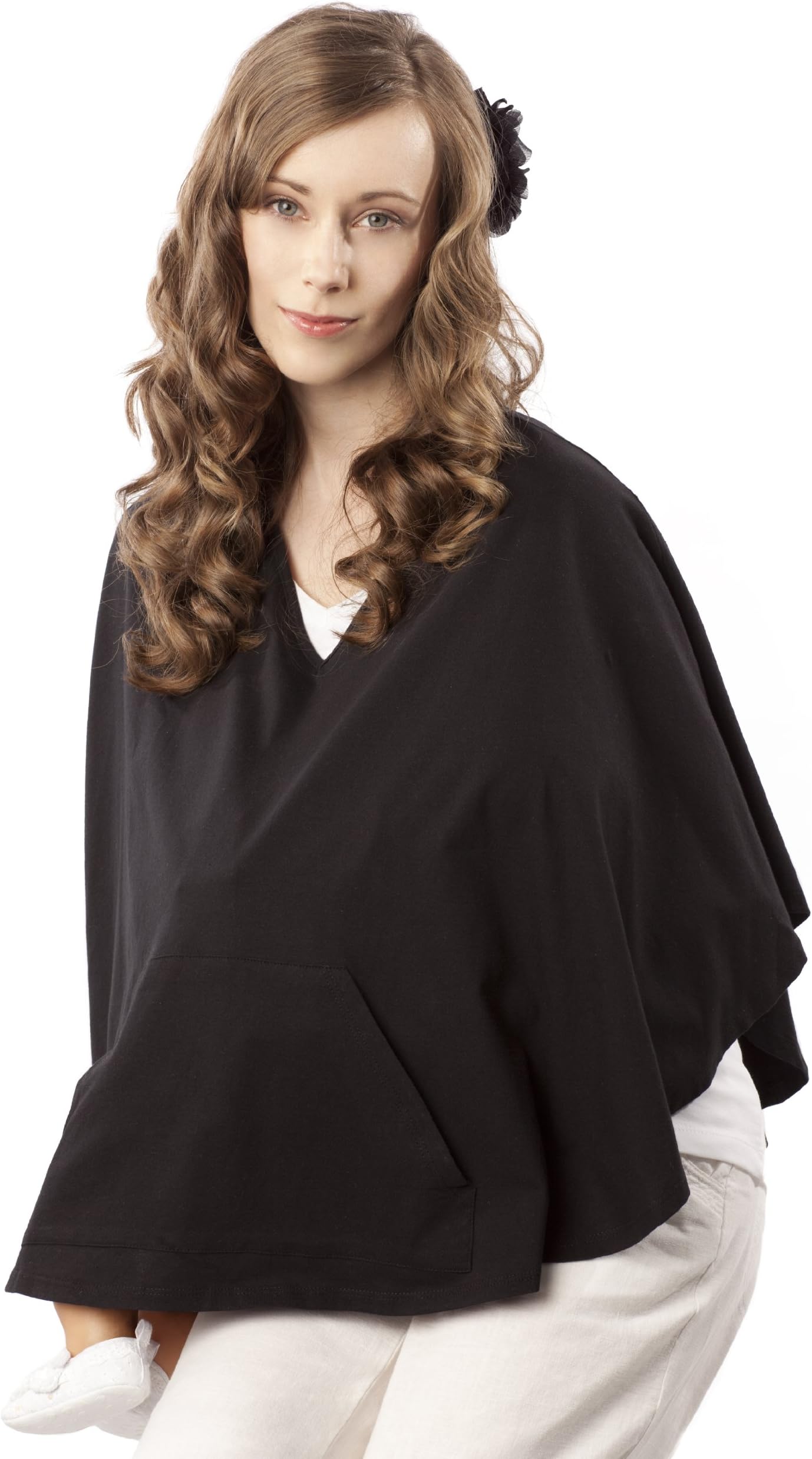 Peep Baby The Only 3 Way Nursing Cover (Medium, Black)