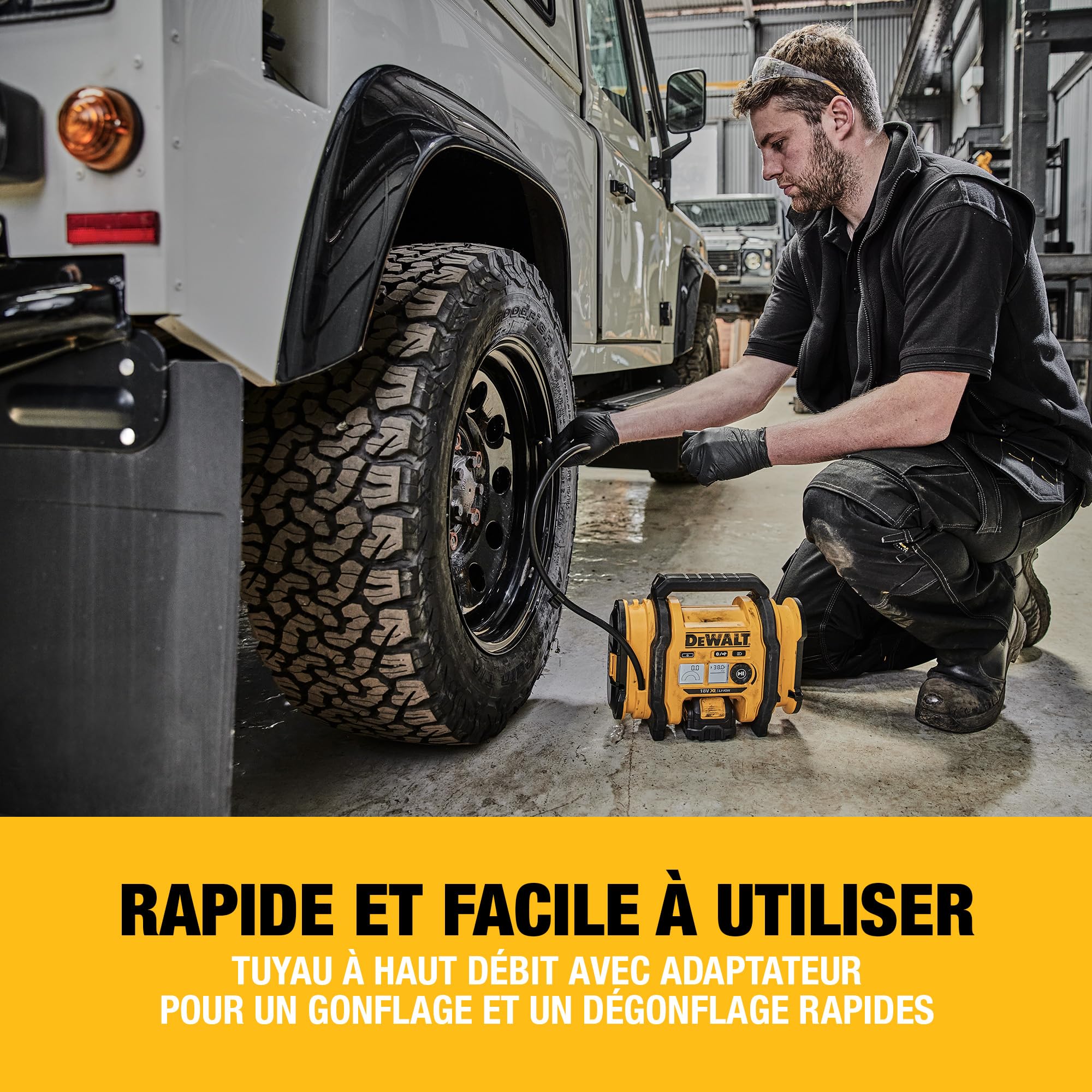 DEWALT - Gonfleur sans fil XR 18V, 11bar de pression, outil seul, DCC018N-XJ