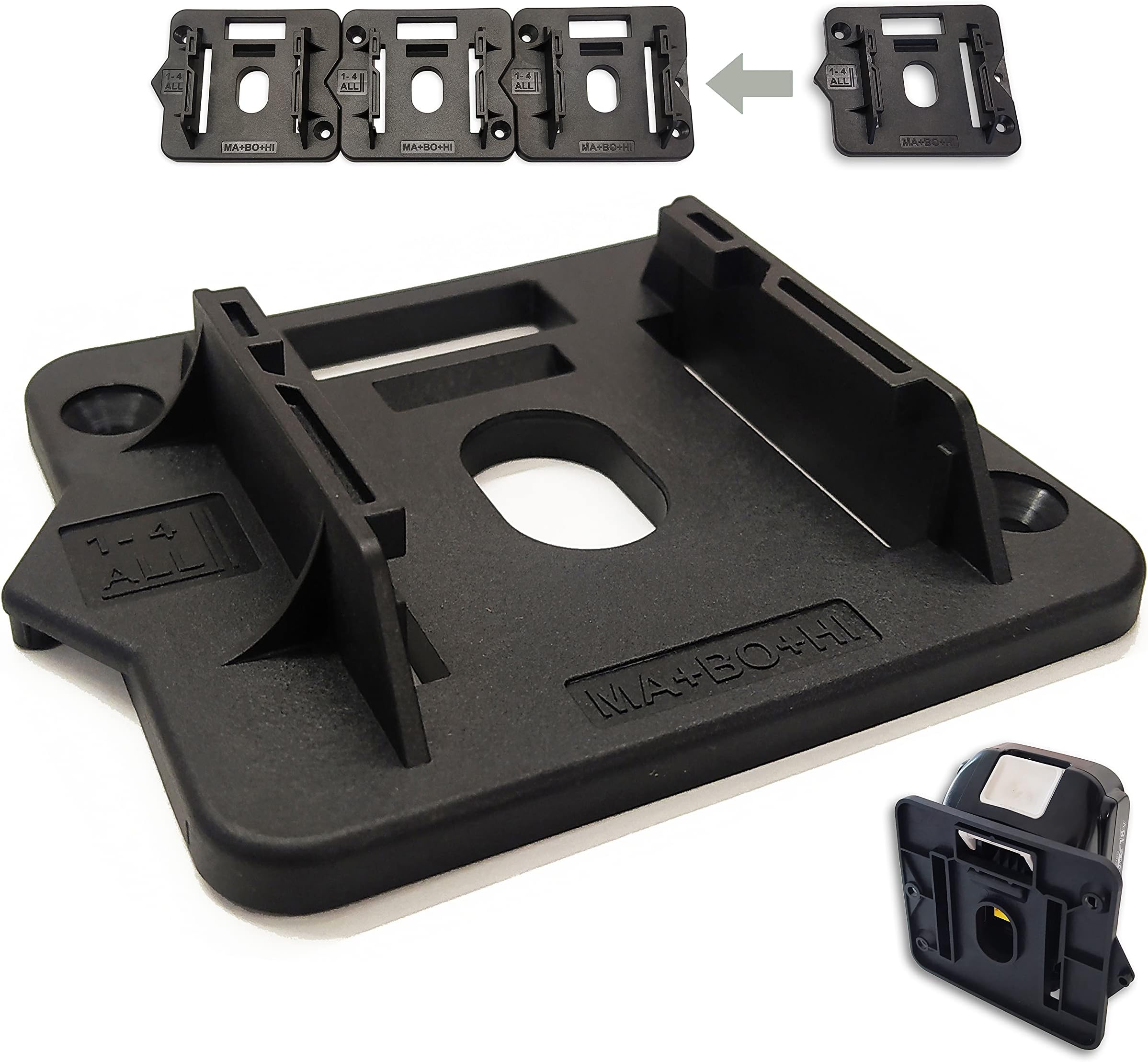 Wandhalterung Für 4 Einhell 18V Akkus - Power X-Change Akkuhalterung Made In Germany