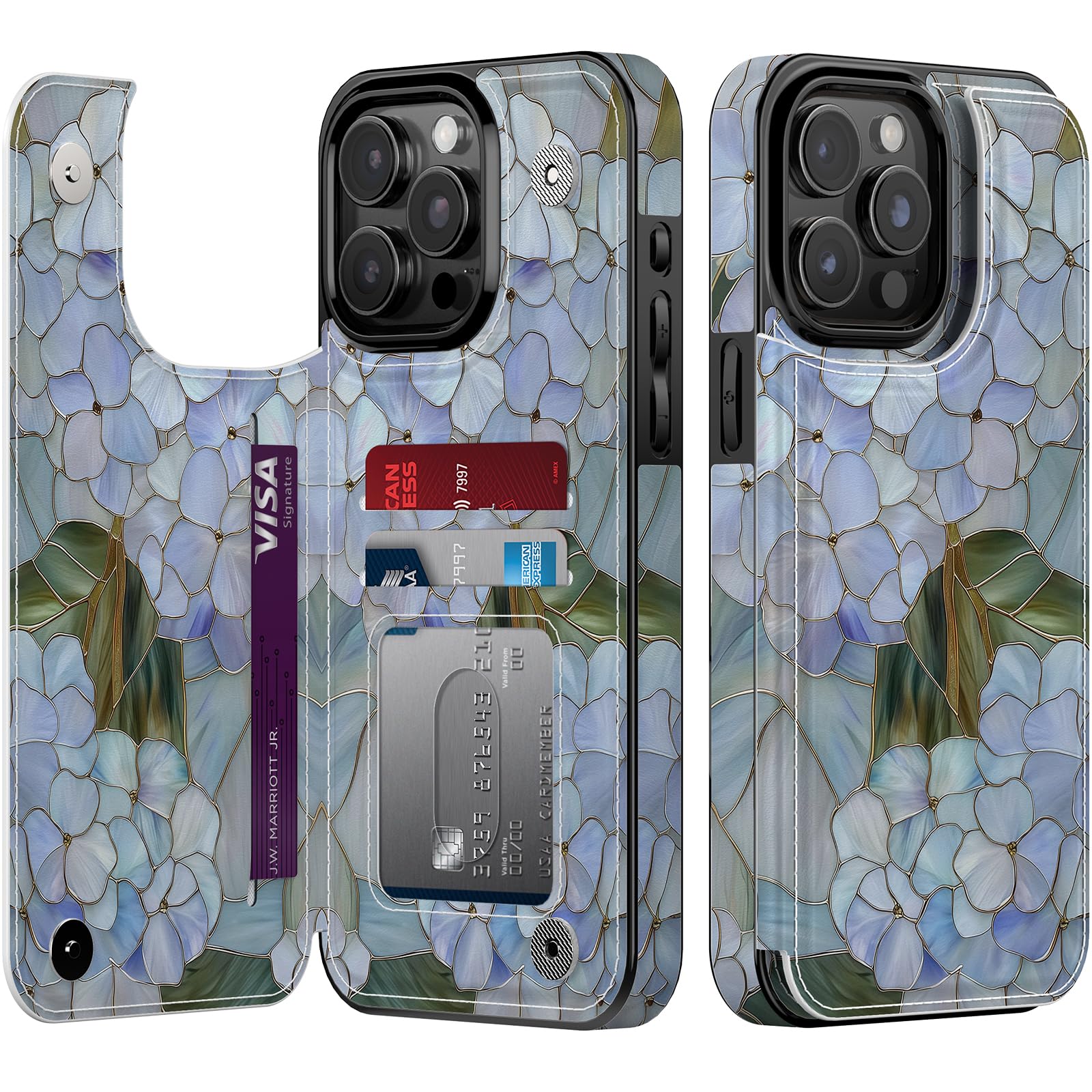 Étui de protection iPhone 14 Pro fleuri idéal pour les sorties légères des femmes - 8