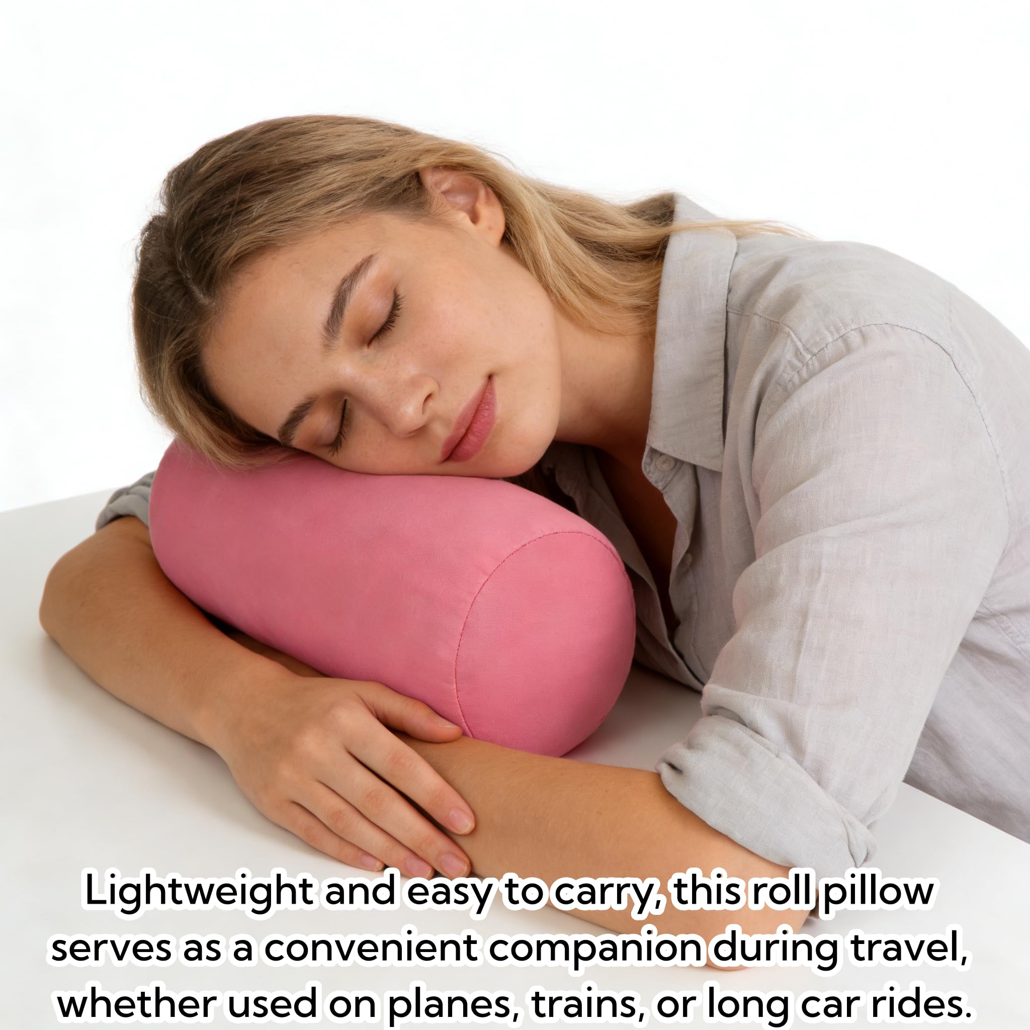 Micro Mini Oreiller De Voyage à Microbilles - Coussin Soutien Cervical Enroulable